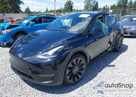 2023 Tesla Model Y Performance Dual Motor All-Wheel Drive из США, поврежденный, VIN 7SAYGDEF9PF905791
